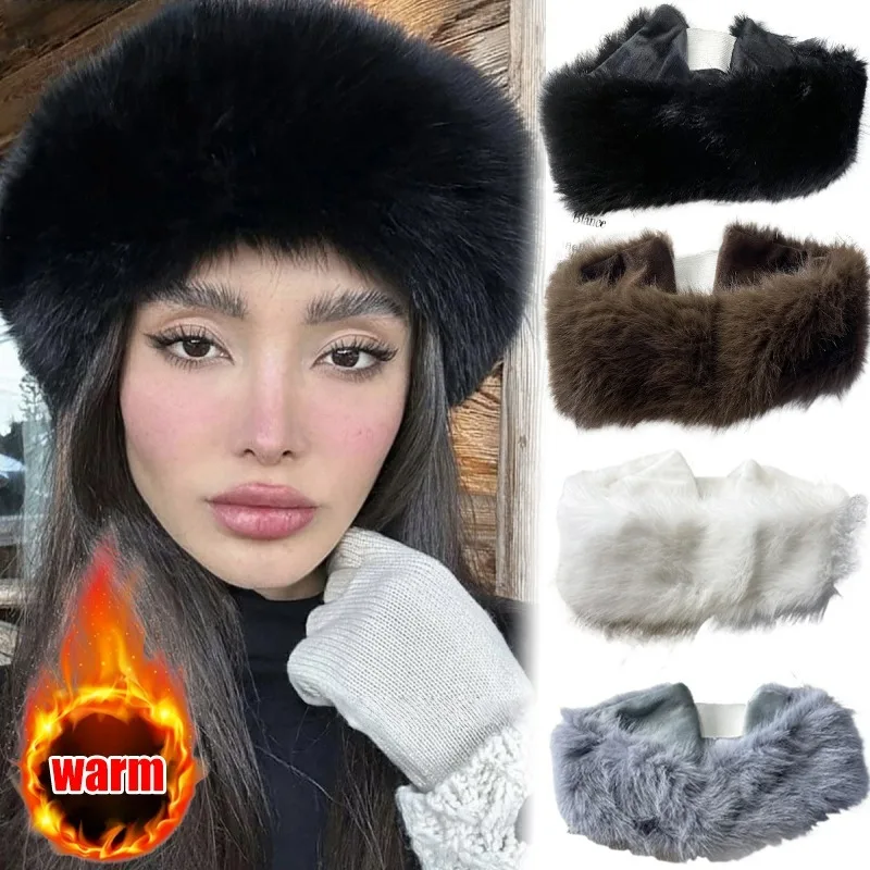 Fleece Ear Warmer Band - Fascia larga in pelliccia invernale Mantieni