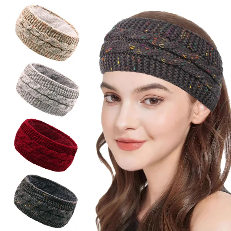 Fleece Ear Warmer Band - Fascia per capelli da donna in
