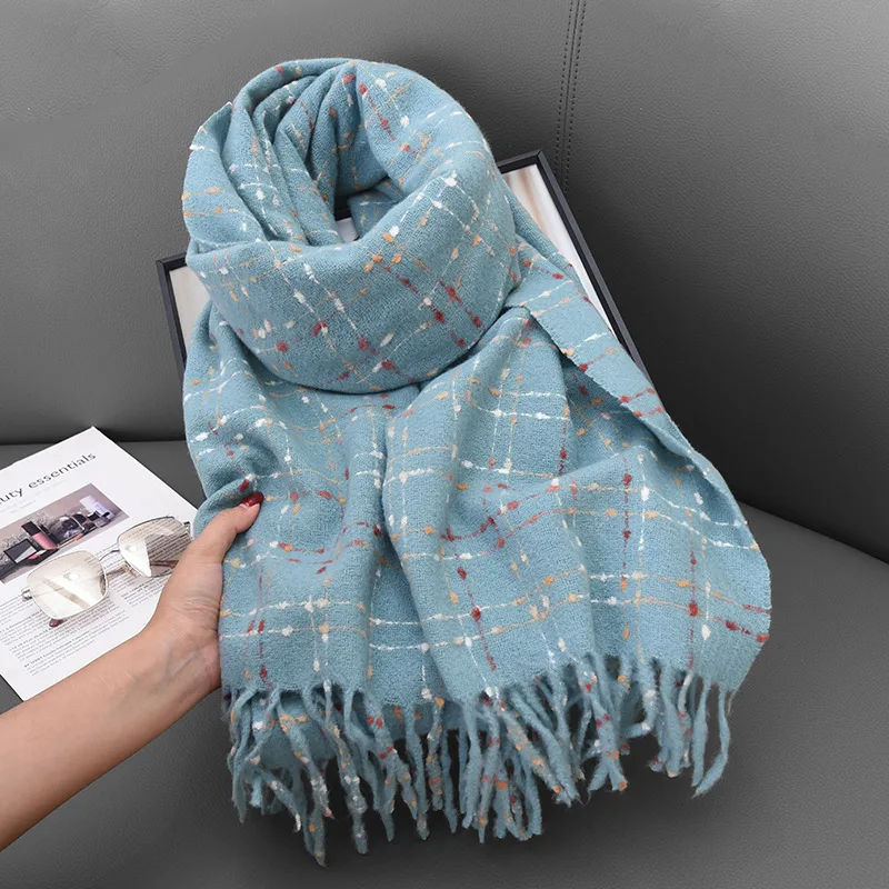 Cashmere Pashmina Wrap - Nuova Sciarpa Invernale Calda con Nappe,