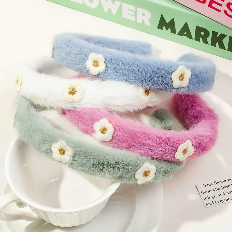 Winter Headband Fleece - Peluche Faux FurHead Hoop New Corlorful