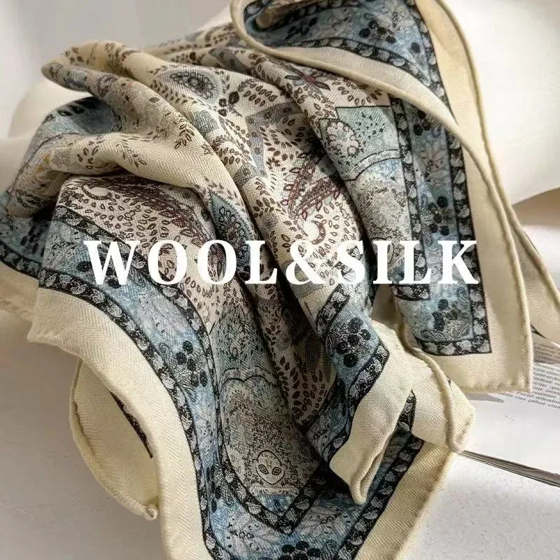 Wool Scarf Men - Sciarpe di seta 70% lana 30%