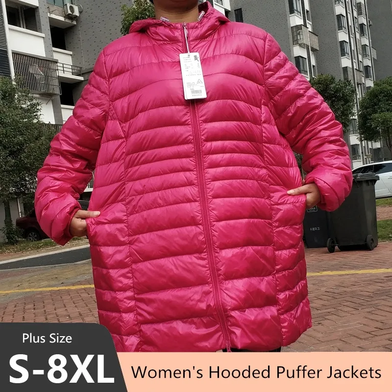 Down Jacket Packable - Plus Size 5XL 6XL 7XL Piumini