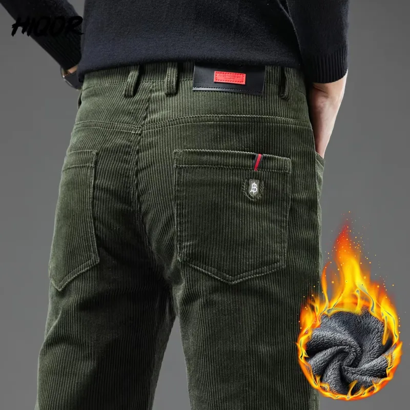 Corduroy Pant Warm - Pantaloni Invernali da Uomo in Corduroy,