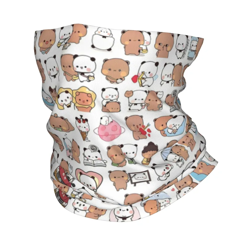 Neck Gaiter Fleece - Orso personalizzato Cartoon Pesca e Goma