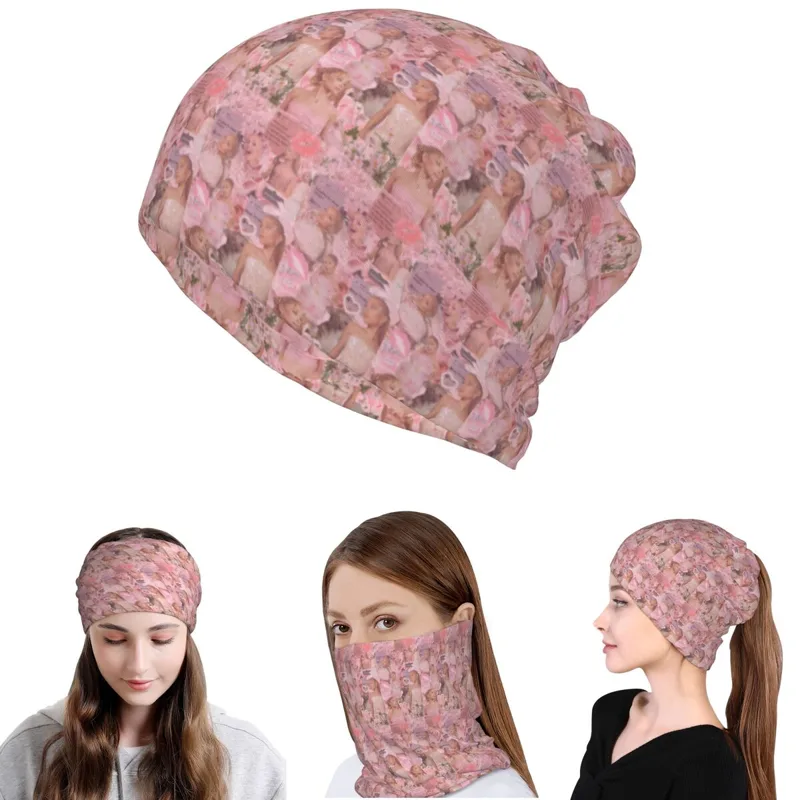 Knit Beanie Hat Warm - Bandana Ariana Grande Singer, sciarpa avvolgente