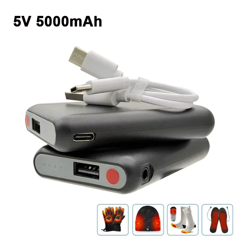 Heated Vest Battery - Power Bank Ricaricabile USB-C 5V 5000mAh