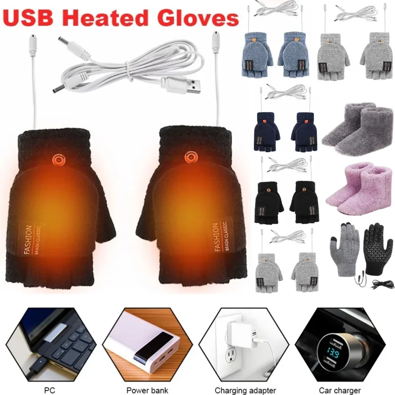Touch Screen Gloves - Guanti riscaldati elettrici USB Touch screen