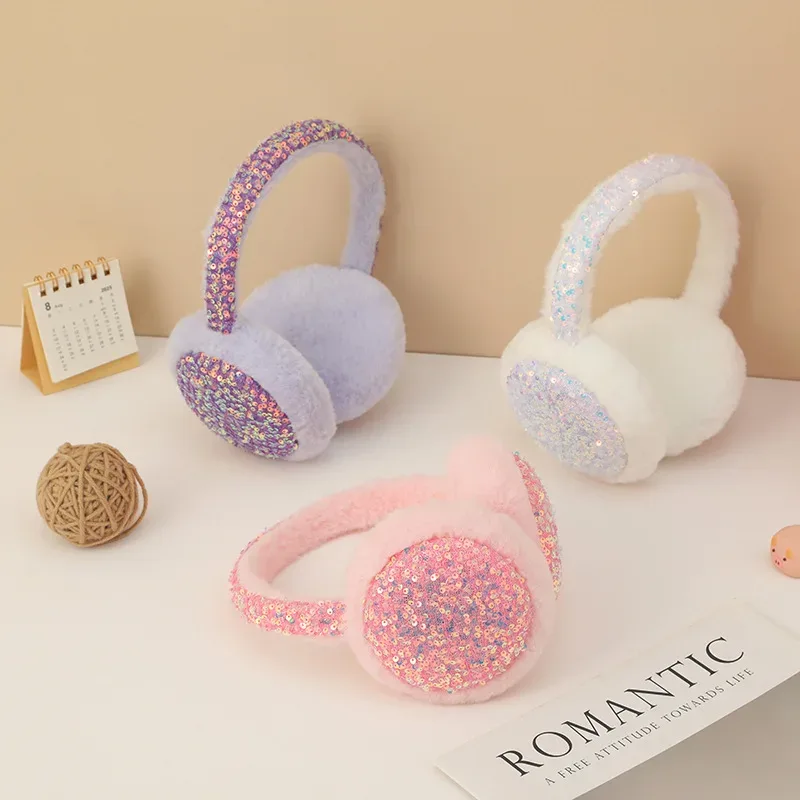Earmuffs Foldable - Paraorecchie da donna Coreano Glitter Dopamina