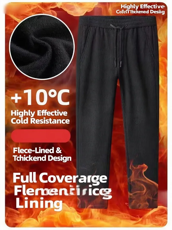 Corduroy Pant Warm - Pantaloni casual da uomo in velluto
