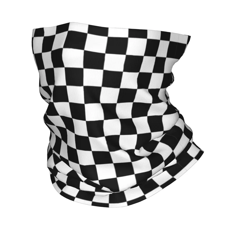 Neck Gaiter Fleece - Scaldacollo a Scacchi Personalizzato per Ciclismo,