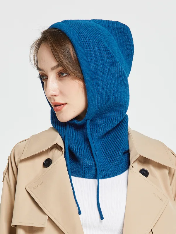 Wool Scarf Men - Passamontagna in lana lavorata a maglia