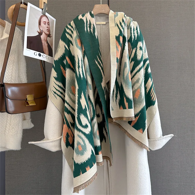 Cashmere Pashmina Wrap - 2025 Marca Caldo Cashmere Poncho Scialle