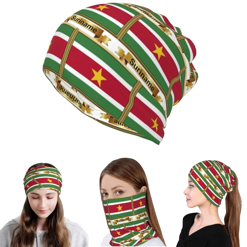 Knit Beanie Hat Warm - Prodotti con bandiera del Suriname (N)