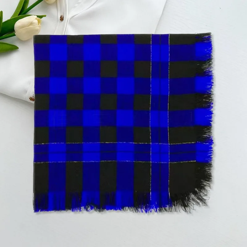 Wool Scarf Men - Sciarpa quadrata in morbida lana con