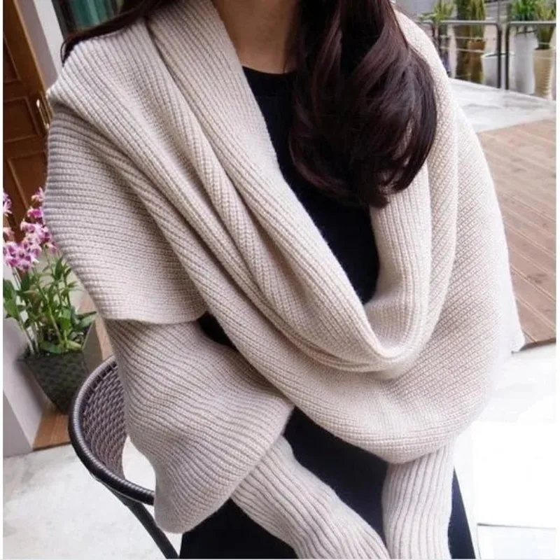 Wool Scarf Men - SupSindy Sciarpa invernale da donna sciarpe