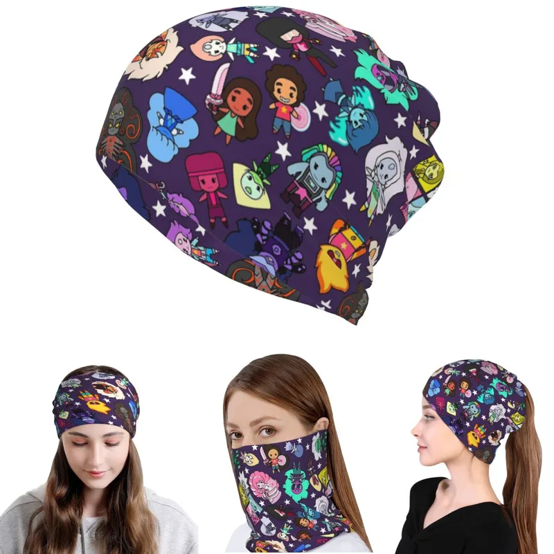 Knit Beanie Hat Warm - Crystal Gems Steven Universe Bandana Copricollo