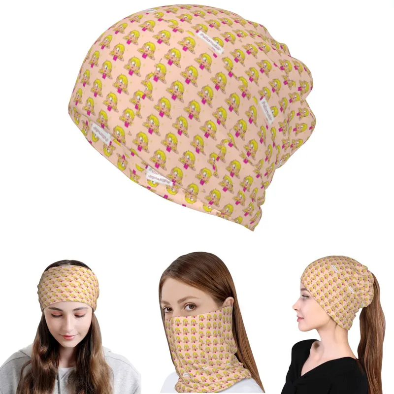 Knit Beanie Hat Warm - Lizzie Mcguire Cartoon Bandana Copricollo Sciarpa