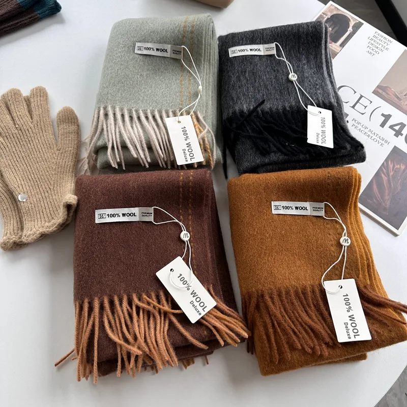 Wool Scarf Men - Elegante buona qualità 100% sciarpa di