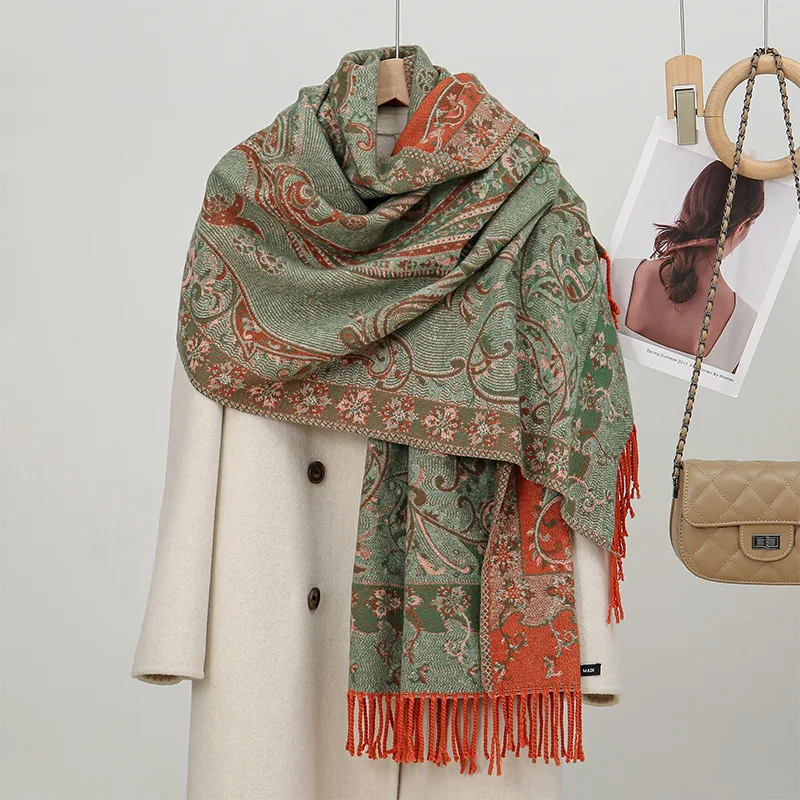 Shawl Wrap Winter - 2024 Moda Stile Etnico Donna Paisley