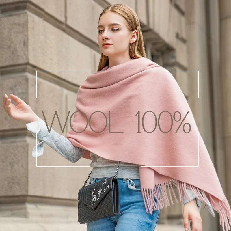 Shawl Wrap Winter - Sciarpa invernale in lana Scialle moda