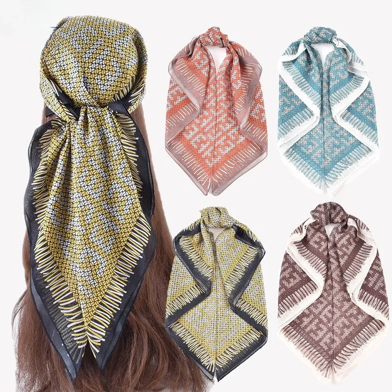 Shawl Wrap Winter - Sciarpa quadrata in seta di lusso