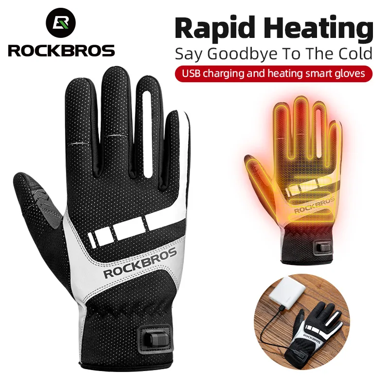 Touch Screen Gloves - ROCKBROS Guanti invernali riscaldati Guanti da