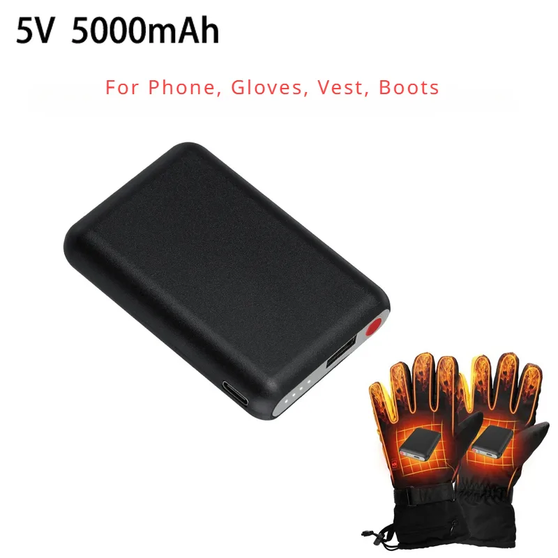 Heated Vest Battery - Guanti riscaldati da 5 V 5000