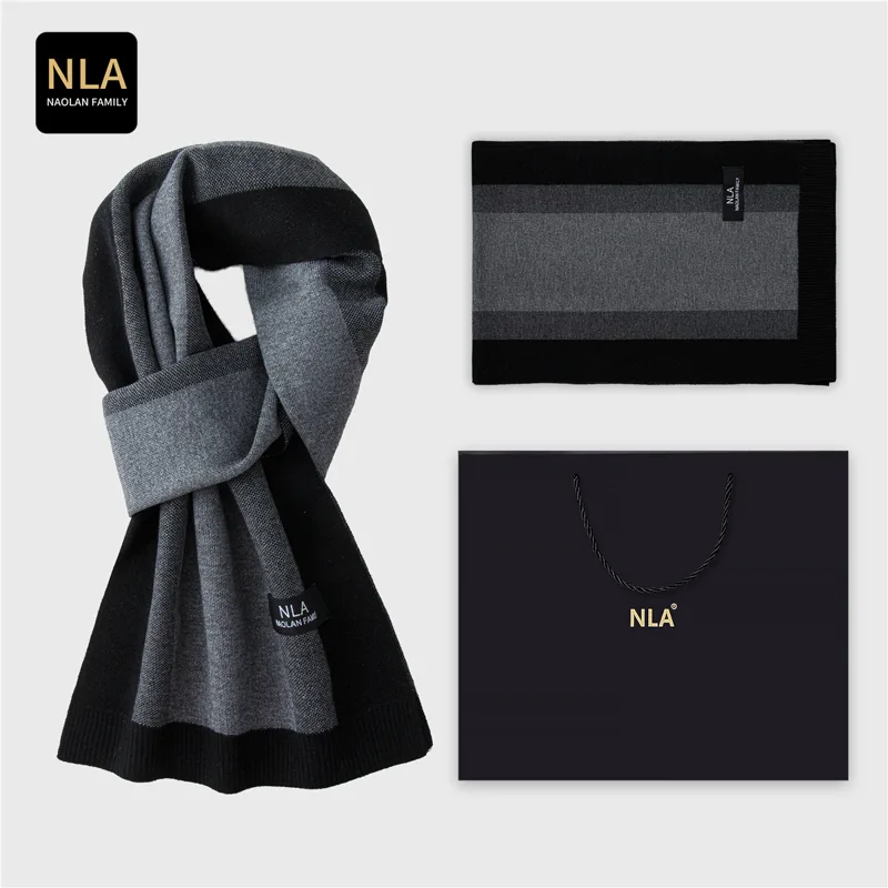 Wool Scarf Men - Confezione regalo Sciarpa di lana da