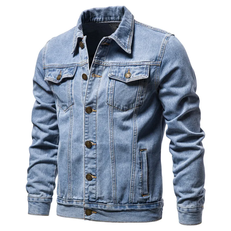 Down Jacket Packable - 2025 Autunno Uomo Solid Denim Giubbotti