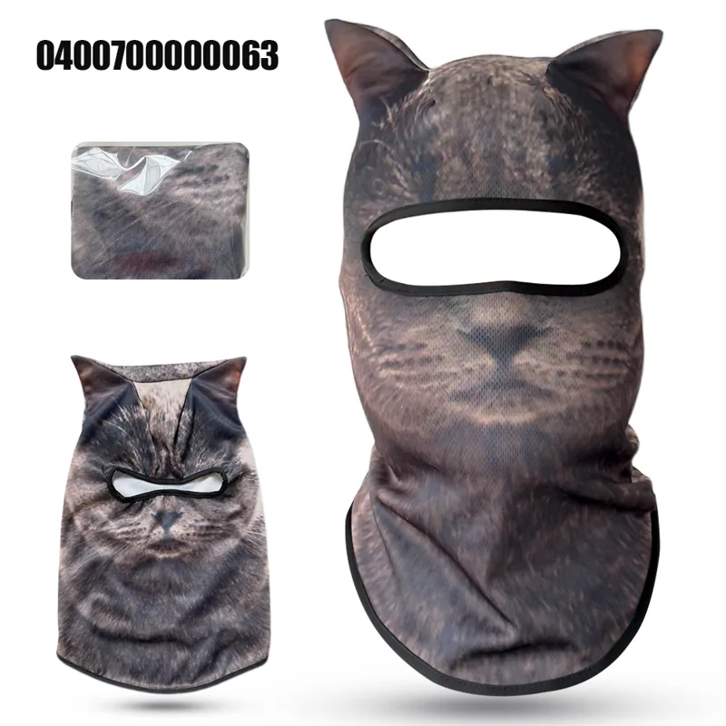 Balaclava Ski Mask - Passamontagna 3D a forma di gatto