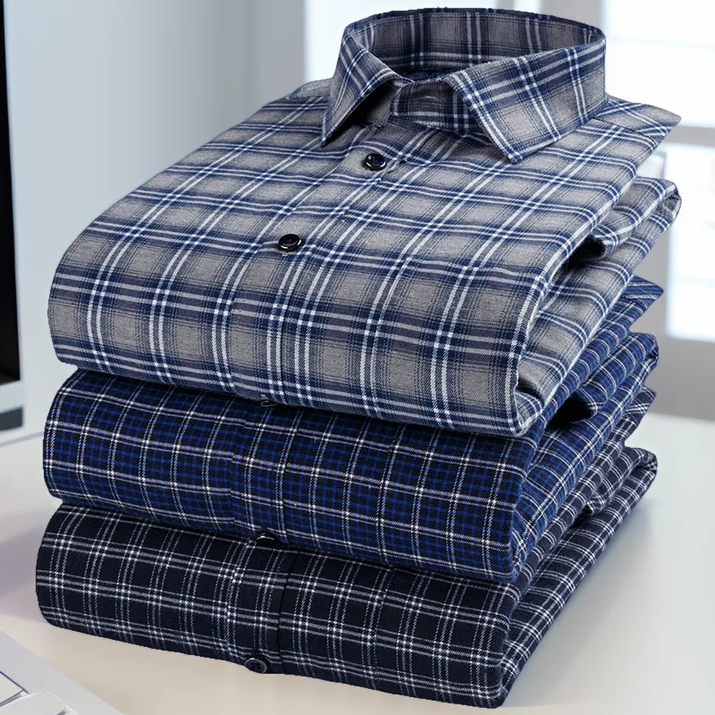Flannel Shirt Lined - Camicia invernale in flanella da uomo,
