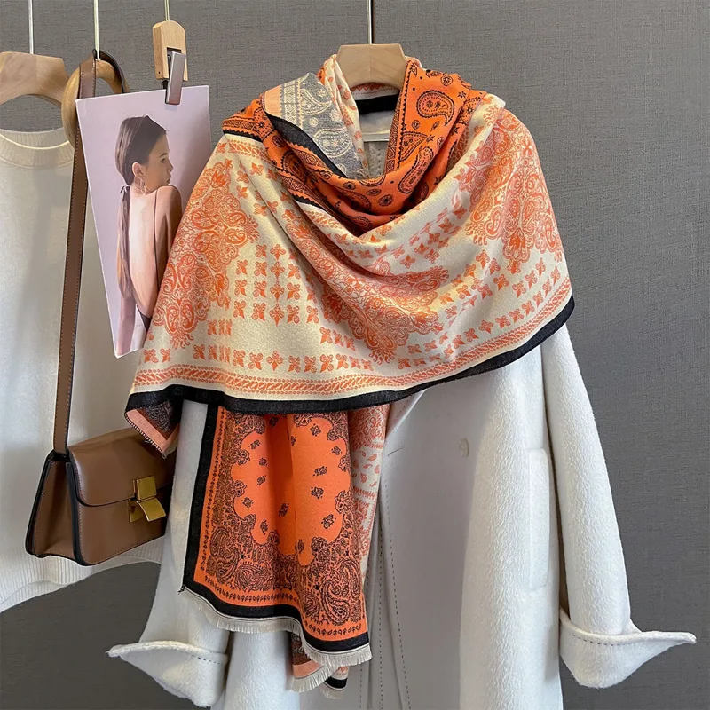 Cashmere Pashmina Wrap - Sciarpa di cashmere invernale da donna