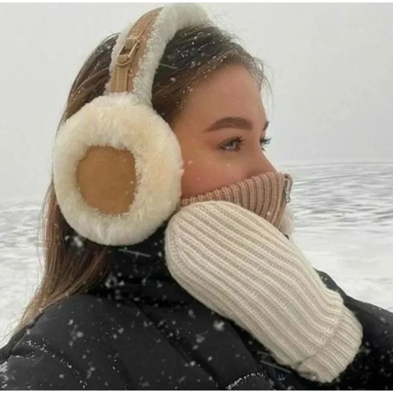 Earmuffs Foldable - Paraorecchie in peluche paraorecchie pieghevoli più