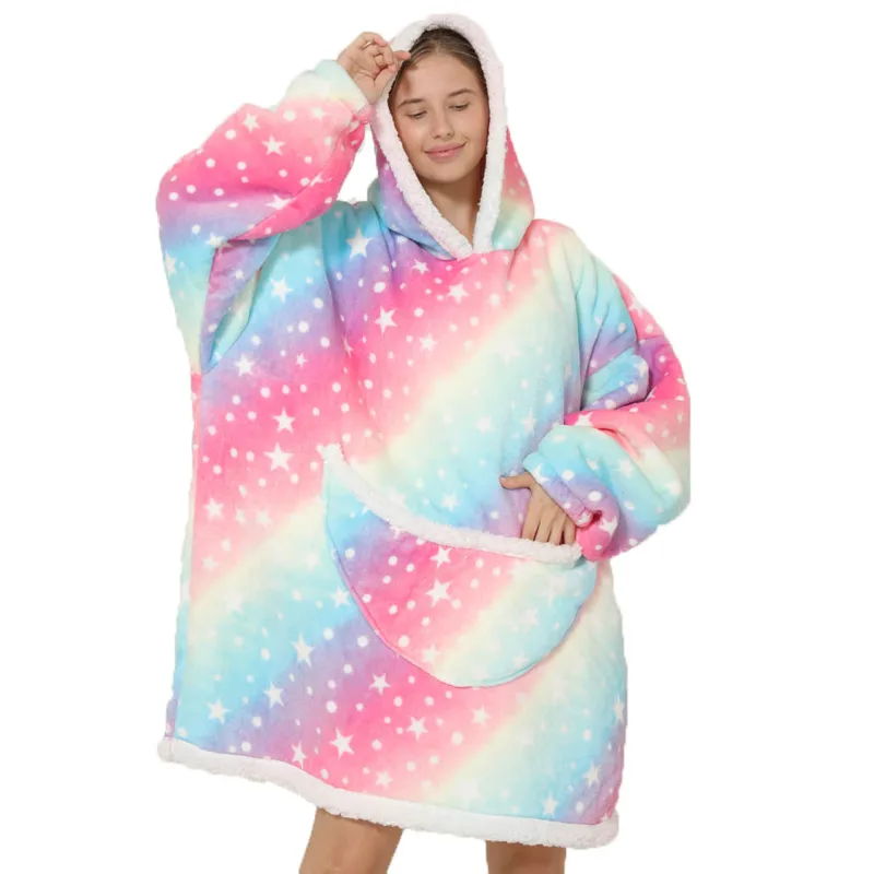 Coperta con cappuccio pigra ov - Sherpa Hoodie Fleece recensione e prezzo
