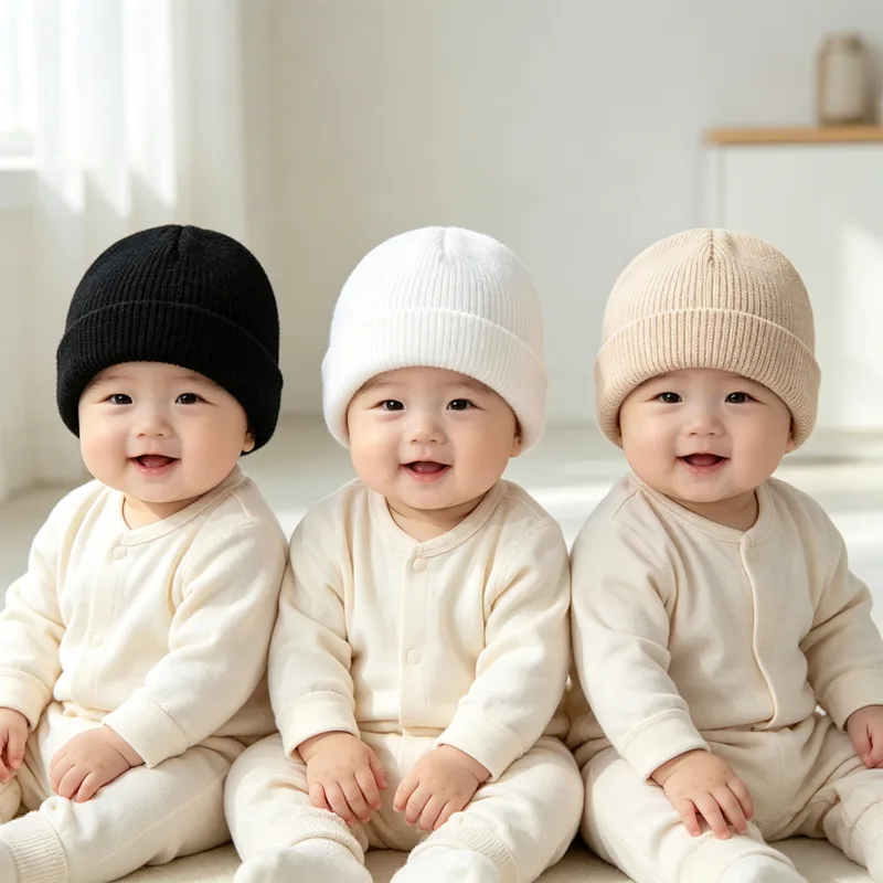 Set di 3 Berretti per Bambini, - Knit Beanie Hat Warm recensione e prezzo