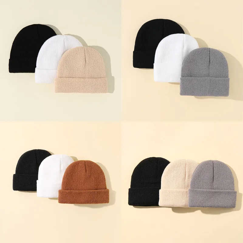 Set di 3 Berretti per Bambini, - Knit Beanie Hat Warm recensione e prezzo