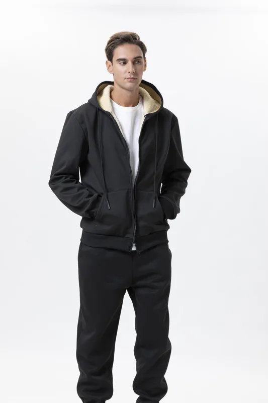 Completo Invernale da Uomo 2 P - Sherpa Hoodie Fleece recensione e prezzo