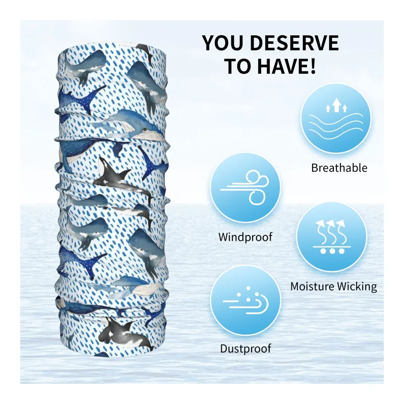 Personalizzato Blu Acquerello  - Neck Gaiter Fleece recensione e prezzo