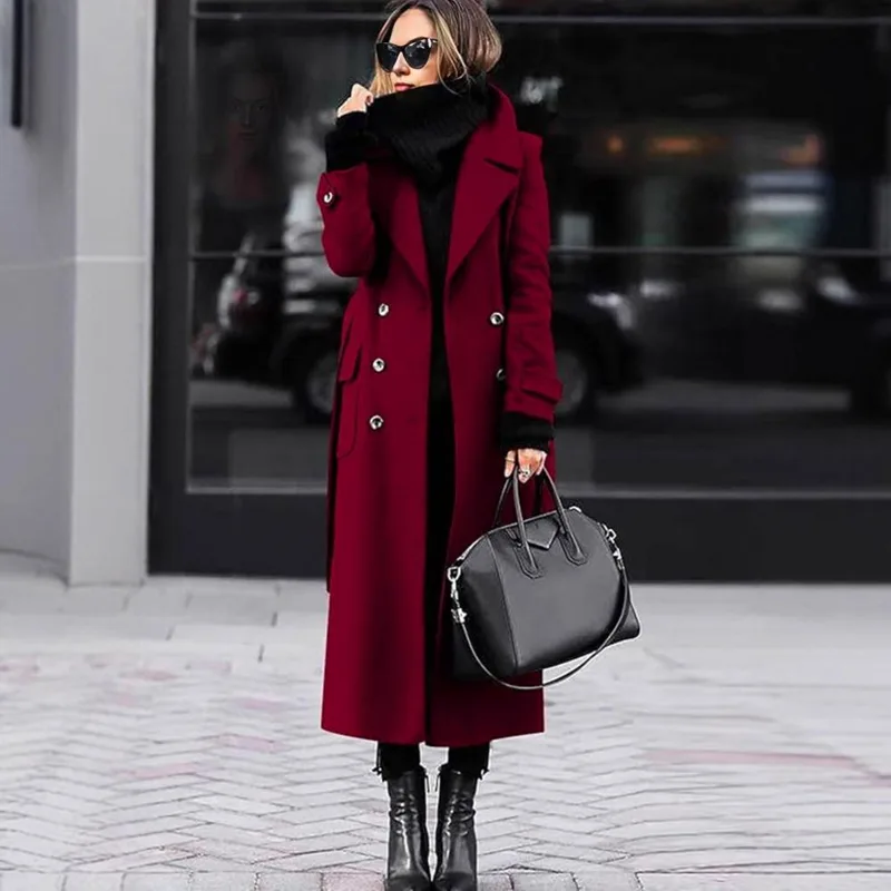 Cappotto Lungo da Donna, Trenc - Wool Coat Peacoat recensione e prezzo