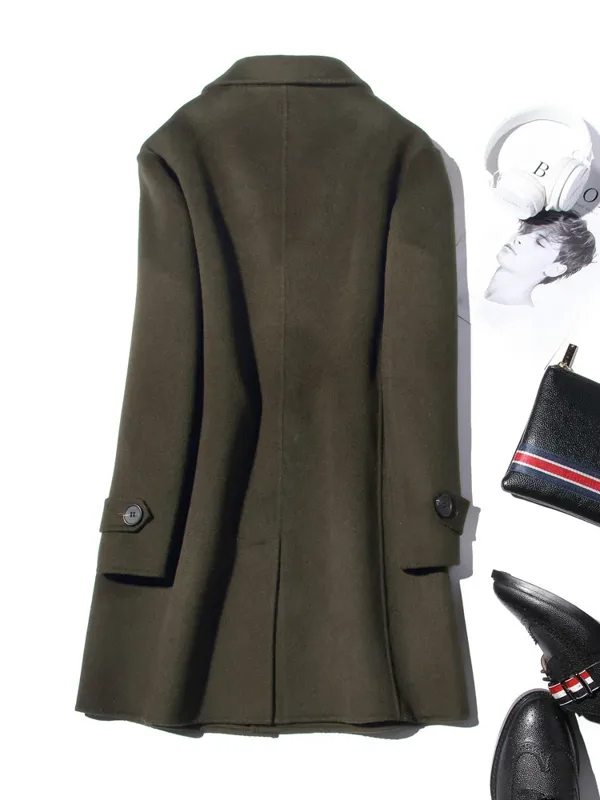 AYUNSUE 100% Lana Cappotto Da  - Wool Coat Peacoat recensione e prezzo