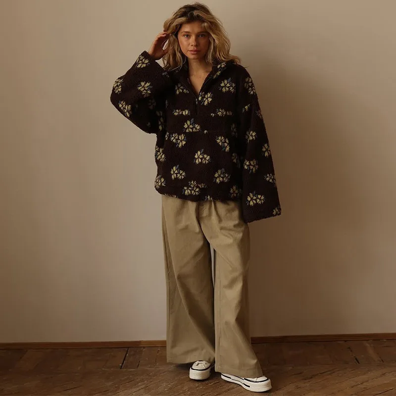 Felpa con cappuccio oversize d - Sherpa Hoodie Fleece recensione e prezzo