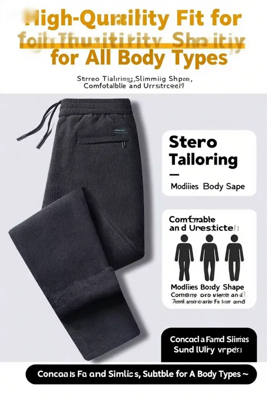 Pantaloni casual da uomo in ve - Corduroy Pant Warm recensione e prezzo