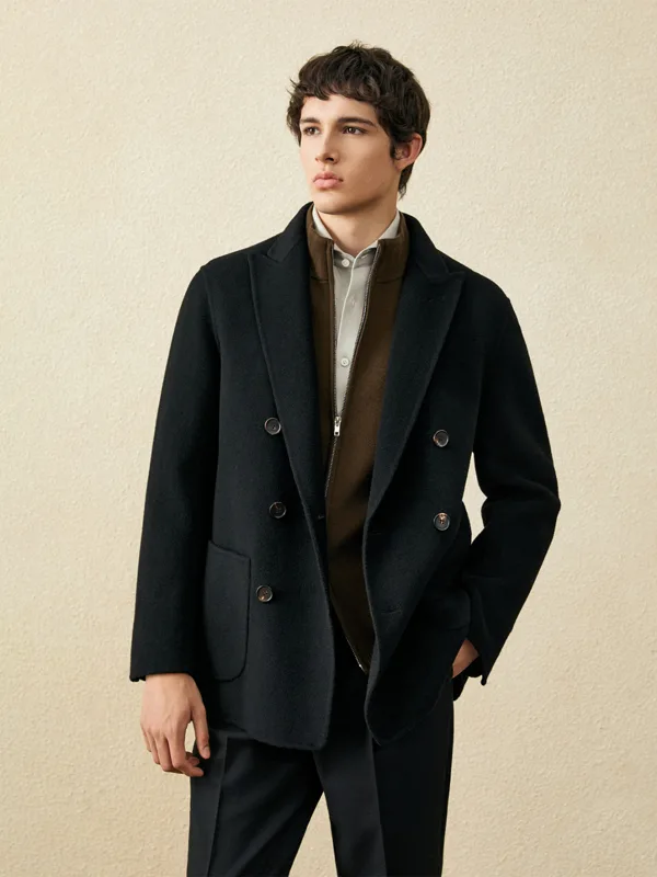 Cappotto corto da uomo in lana - Wool Coat Peacoat recensione e prezzo