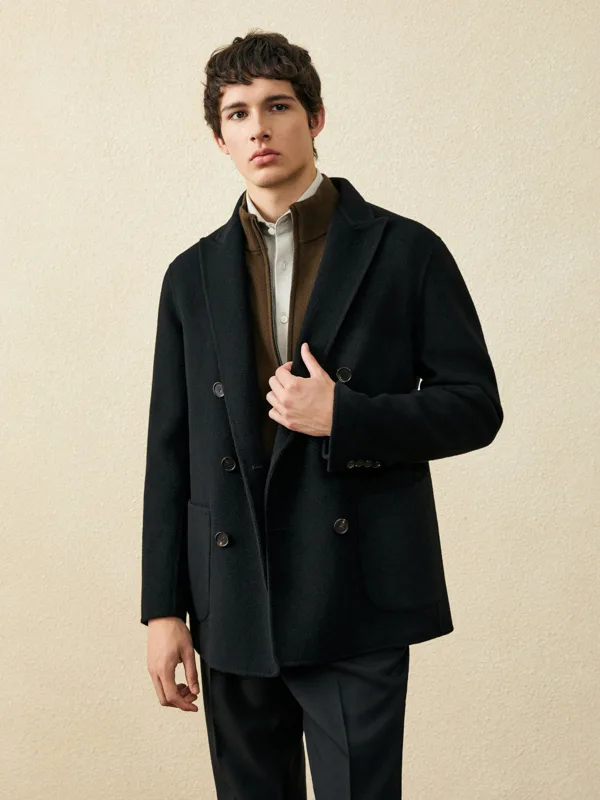 Cappotto corto da uomo in lana - Wool Coat Peacoat recensione e prezzo
