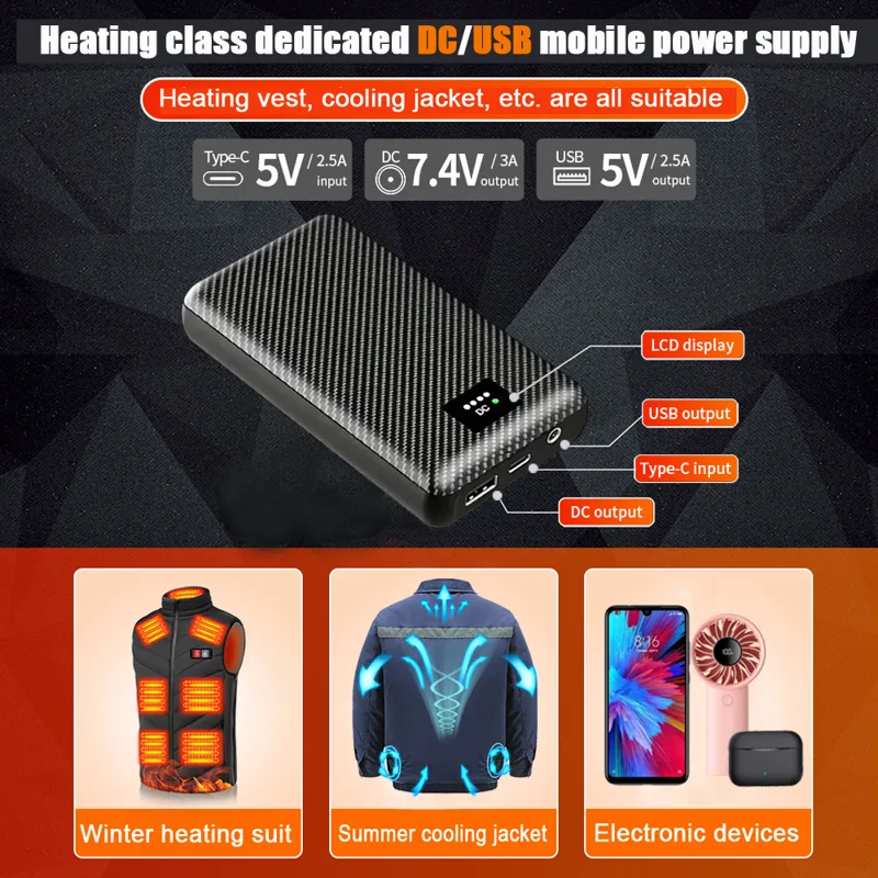 Ranwomen 30000/40000mAh Powerb - Heated Vest Battery recensione e prezzo