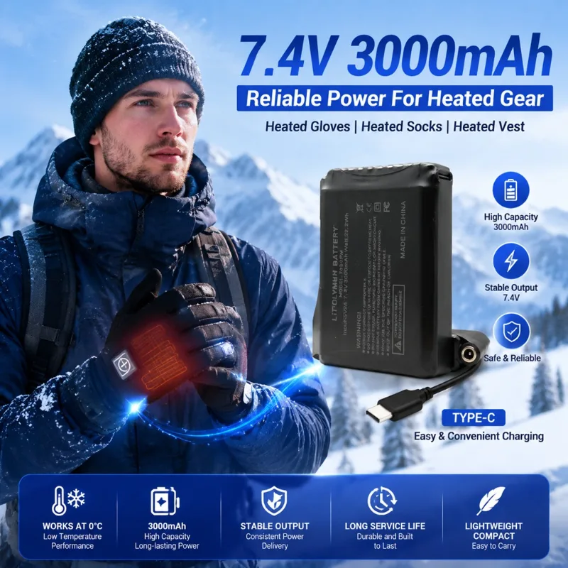 Batteria al litio 7.4V 3000mAh - Heated Vest Battery recensione e prezzo