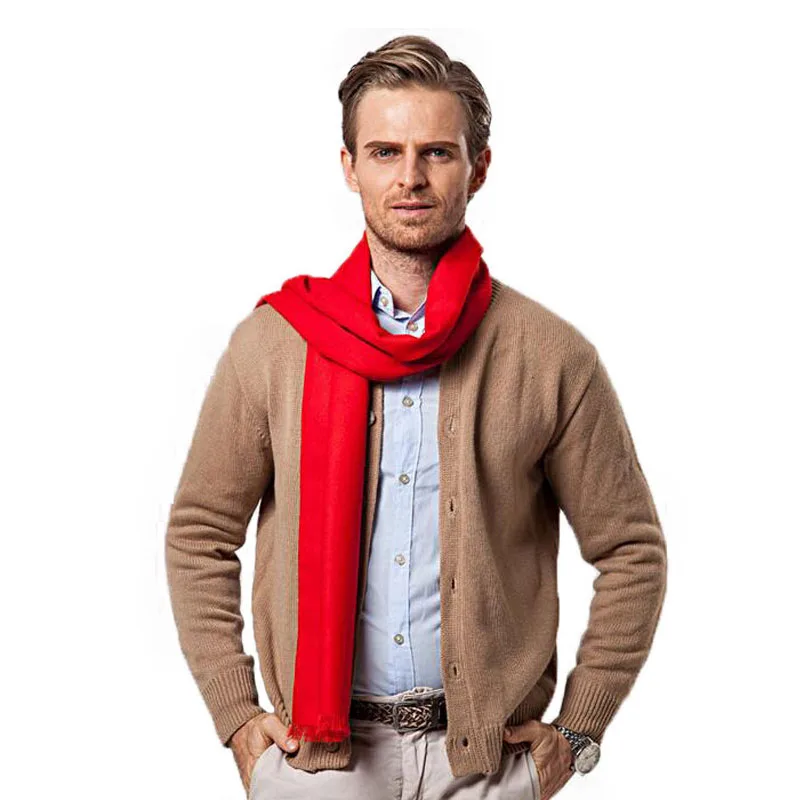 Moda Inverno Tinta unita Uomo  - Wool Scarf Men recensione e prezzo