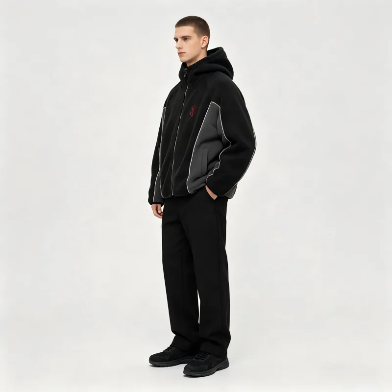 Giacca con cappuccio unisex in - Sherpa Hoodie Fleece recensione e prezzo