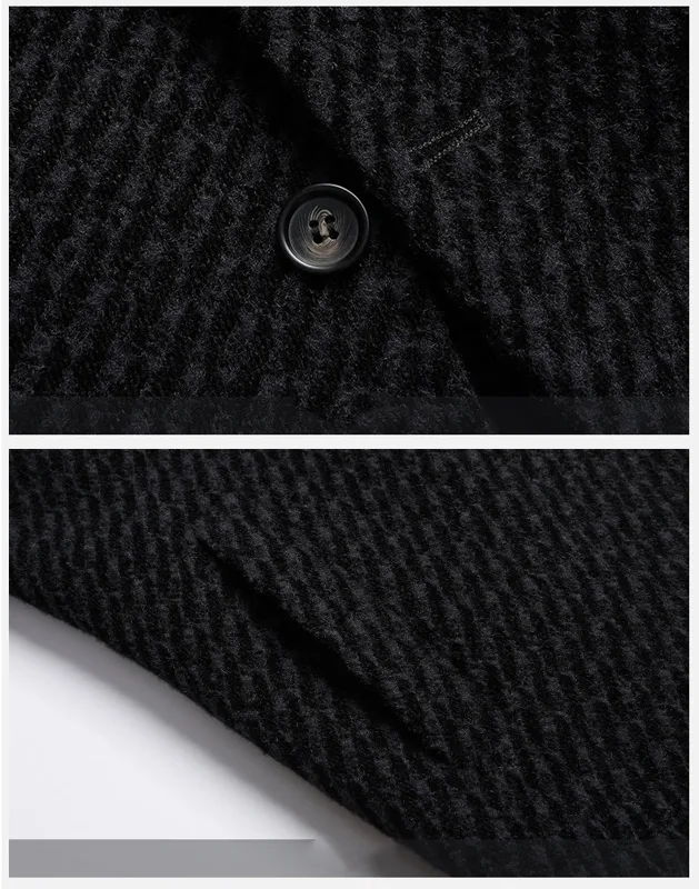 Cappotto lungo da uomo Giacca  - Wool Coat Peacoat recensione e prezzo