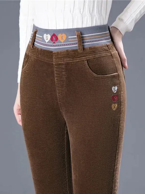 Inverno addensare peluche fode - Corduroy Pant Warm recensione e prezzo